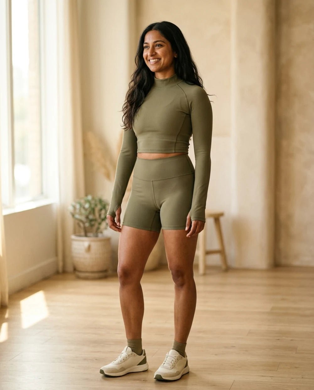 The Mock-Neck Crop Set