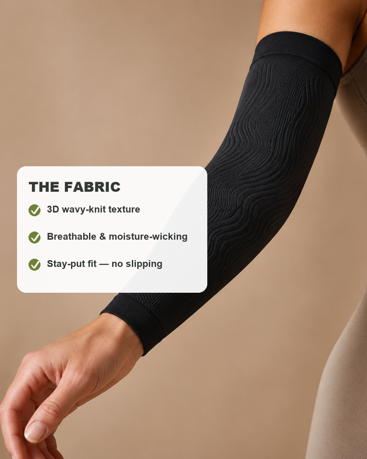 3D wavy-knit fabric close-up