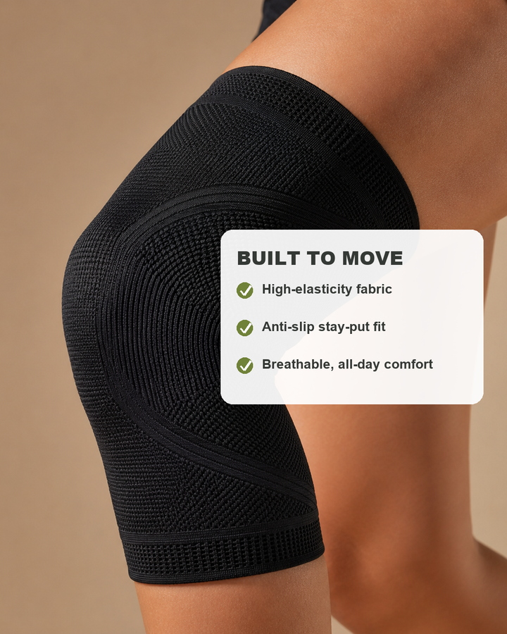 Knee sleeve built to move
